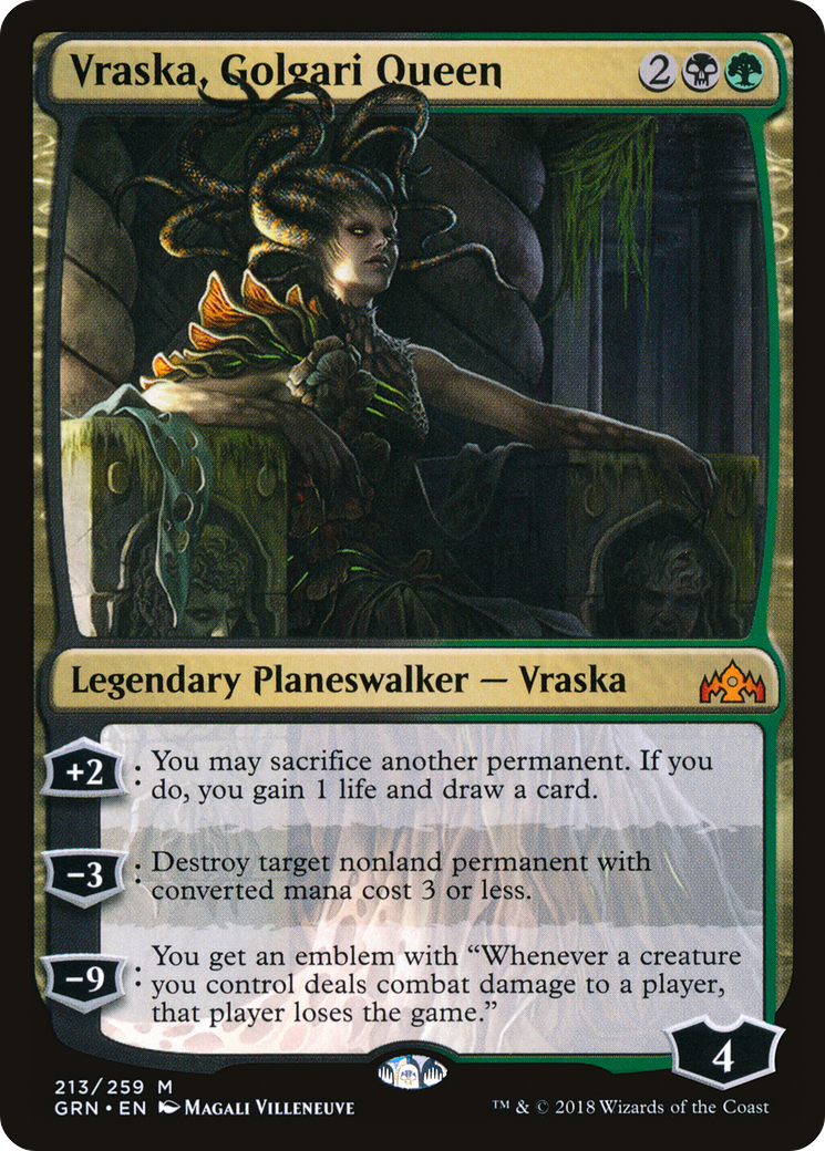 Vraska, Golgari Queen (GRN-213) -  Foil