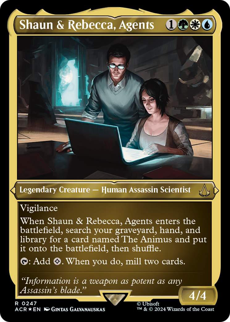 Shaun & Rebecca, Agents (ACR-247) -  Etched Foil