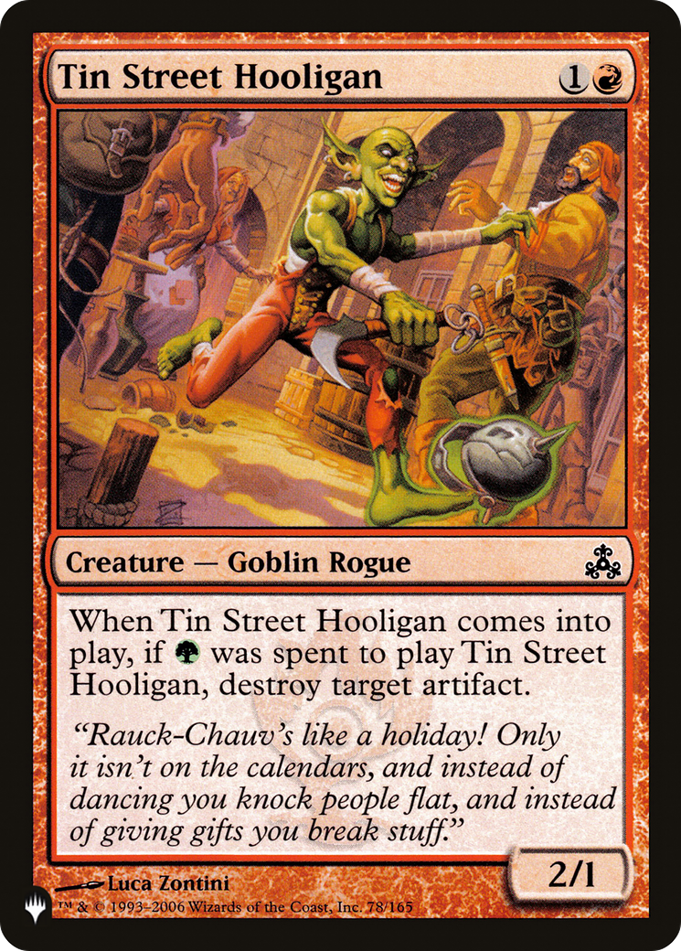 Tin Street Hooligan (LIST-GPT-78) -