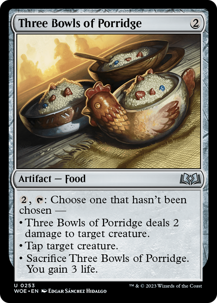 Three Bowls of Porridge (WOE-253) -  Foil