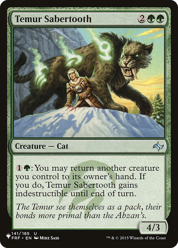 Temur Sabertooth (LIST-FRF-141) -