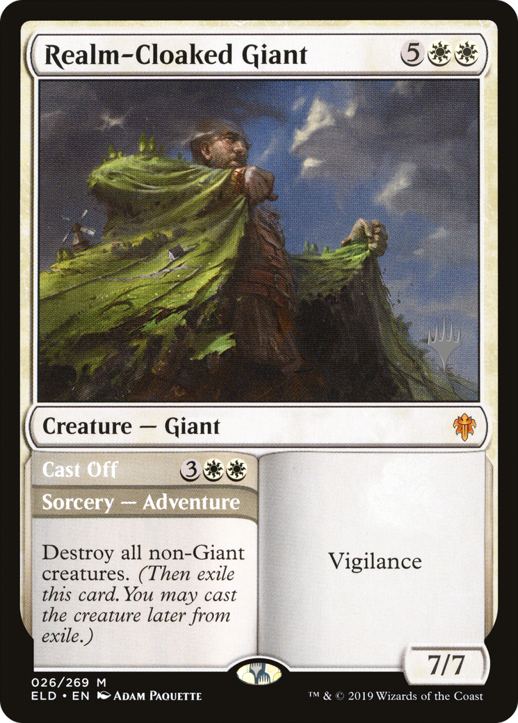 Realm-Cloaked Giant // Cast Off (PPELD-26P) -  Foil