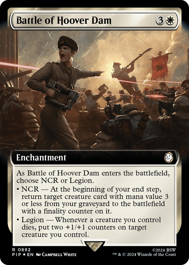 Battle of Hoover Dam (PIP-892) - : (Extended Art) Foil