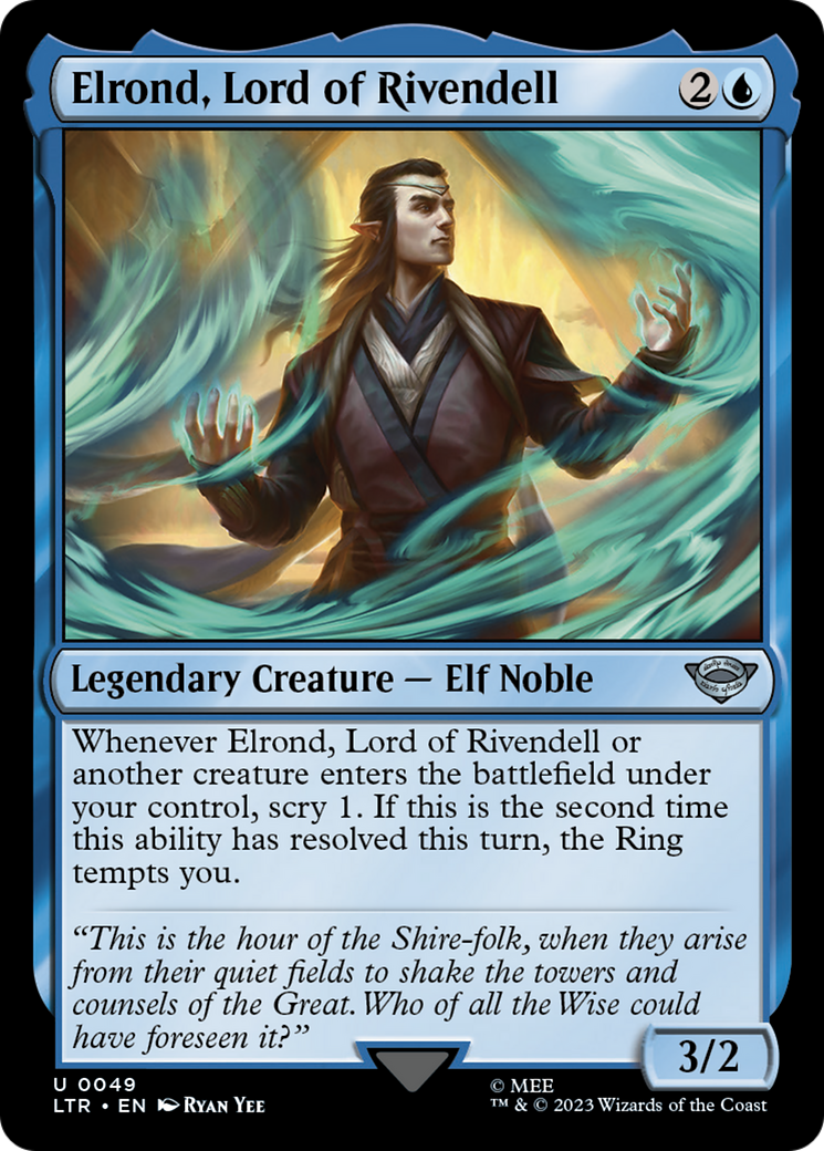 Elrond, Lord of Rivendell (LTR-049) -  Foil