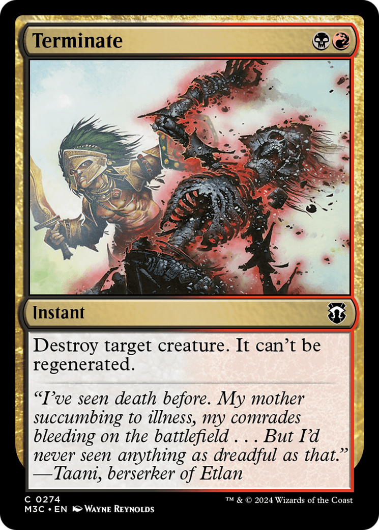 Terminate (M3C-274) -  Foil