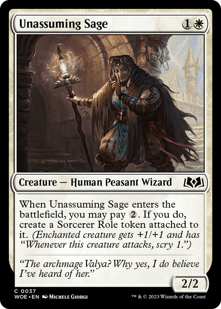 Unassuming Sage (WOE-037) -  Foil