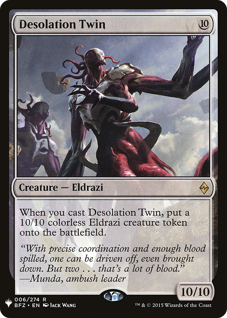 Desolation Twin (LIST-BFZ-6) -