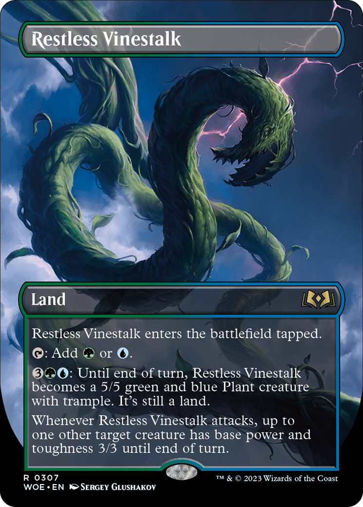 Restless Vinestalk (WOE-307) -  (Borderless) Foil