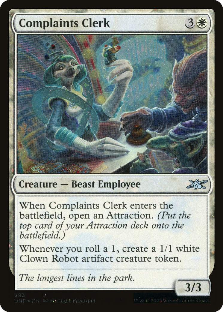 Complaints Clerk (UNF-293) -  Foil