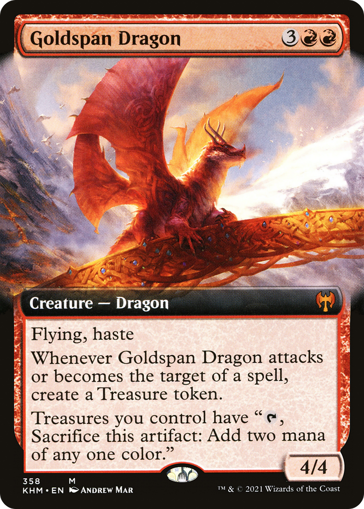 Goldspan Dragon (KHM-358) - : (Extended Art)