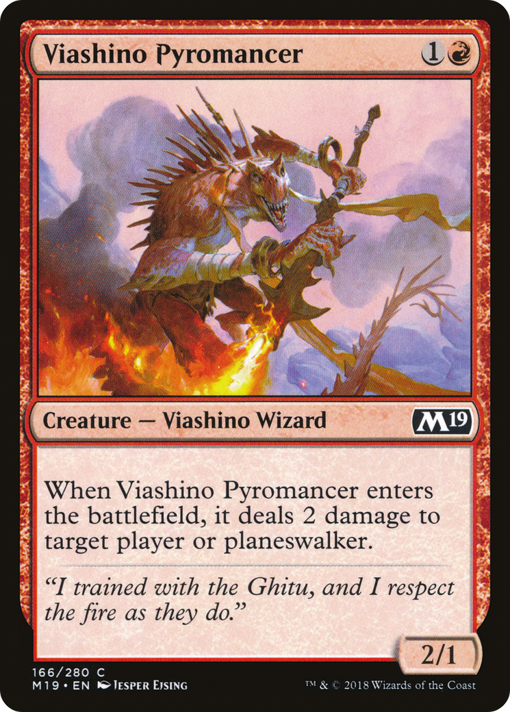 Viashino Pyromancer (M19-166) -  Foil