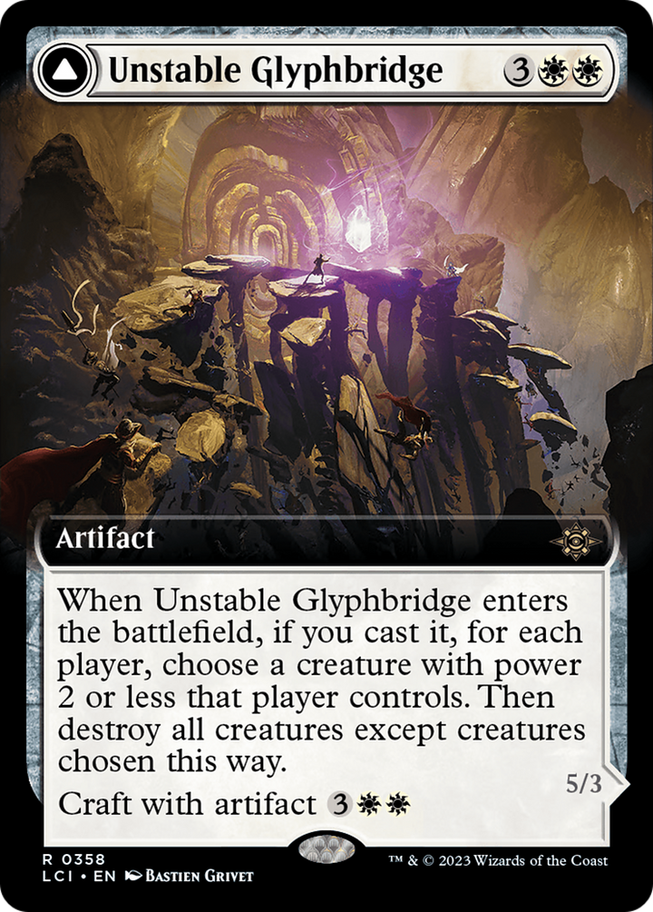 Unstable Glyphbridge // Sandswirl Wanderglyph (LCI-358) - : (Extended Art)