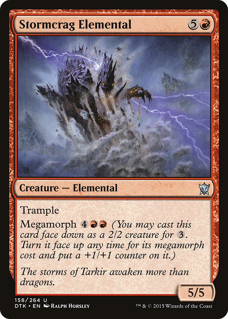 Stormcrag Elemental (DTK-158) -  Foil