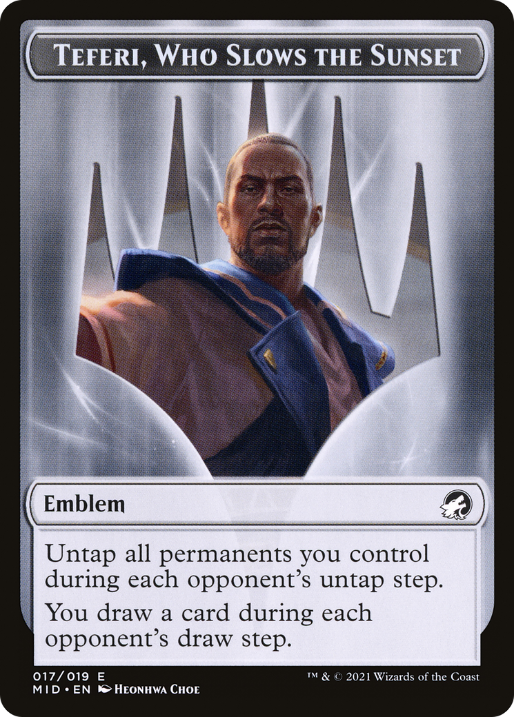 Teferi, Who Slows the Sunset Emblem (TMID-017) -  Foil