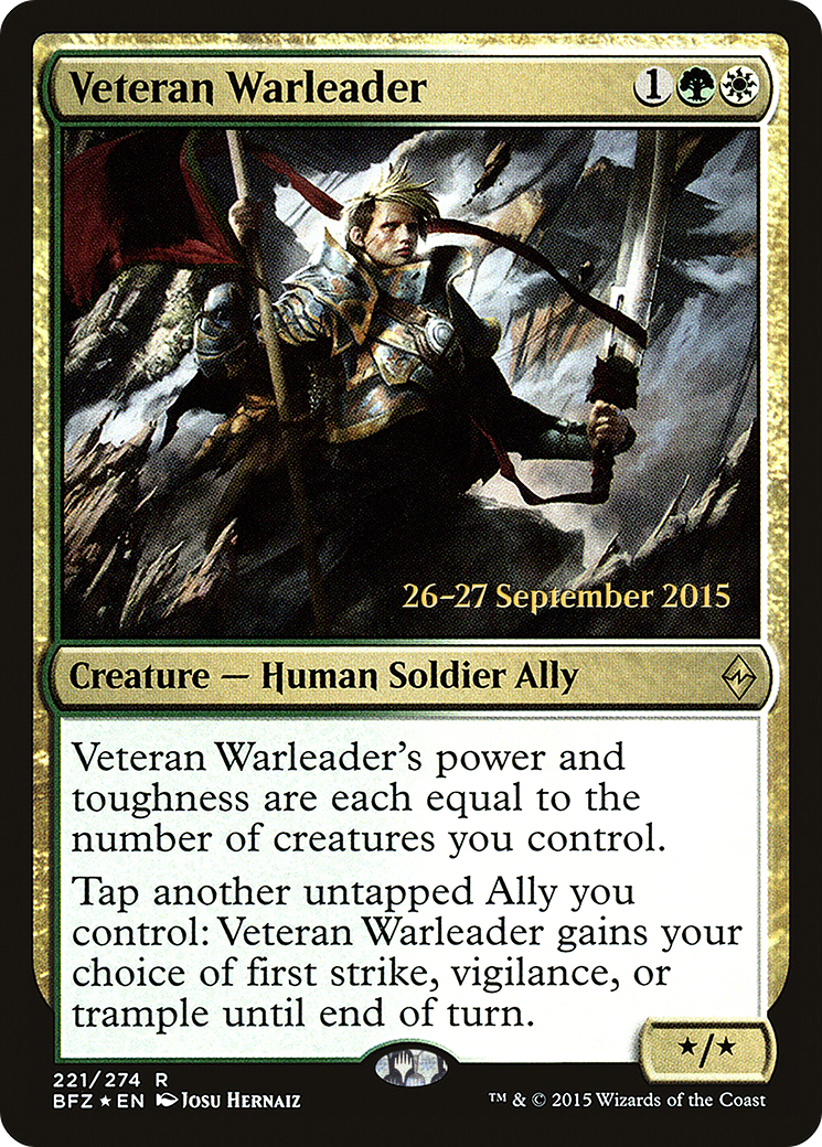 Veteran Warleader (PRE-221S) -  Foil