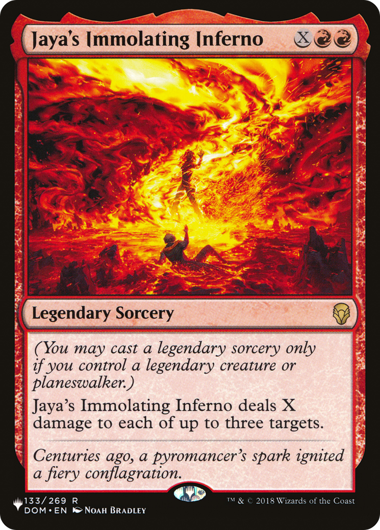 Jaya's Immolating Inferno (LIST-DOM-133) -