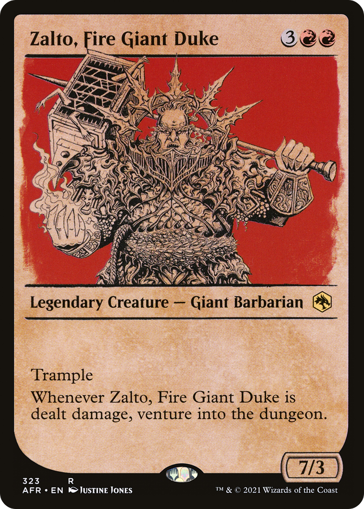 Zalto, Fire Giant Duke (AFR-323) - : (Showcase) Foil