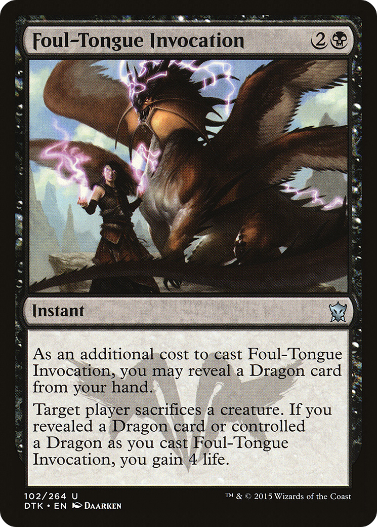 Foul-Tongue Invocation (DTK-102) -