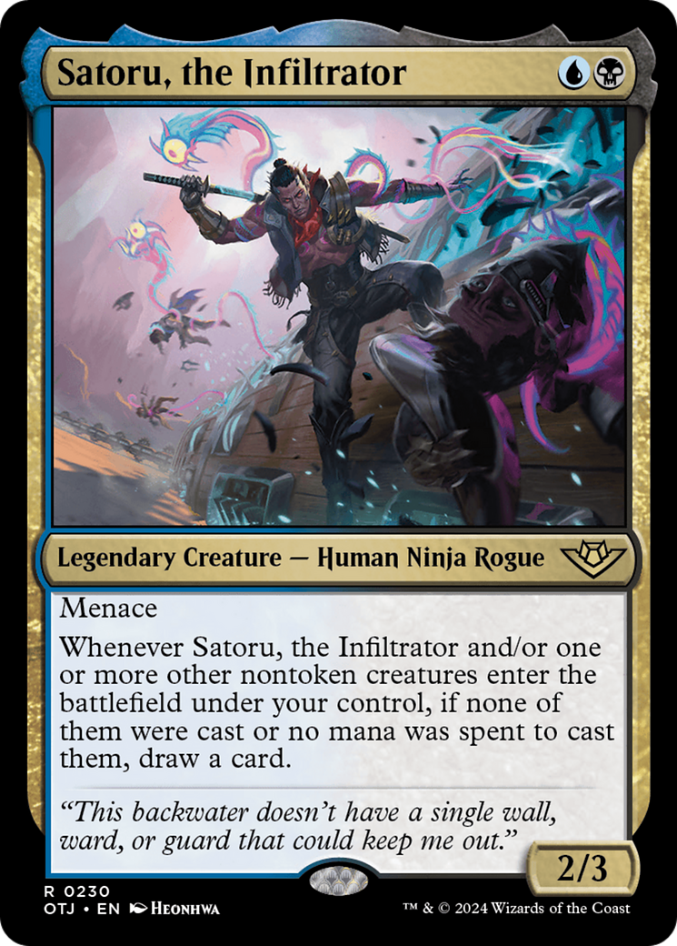 Satoru, the Infiltrator (OTJ-230) -  Foil