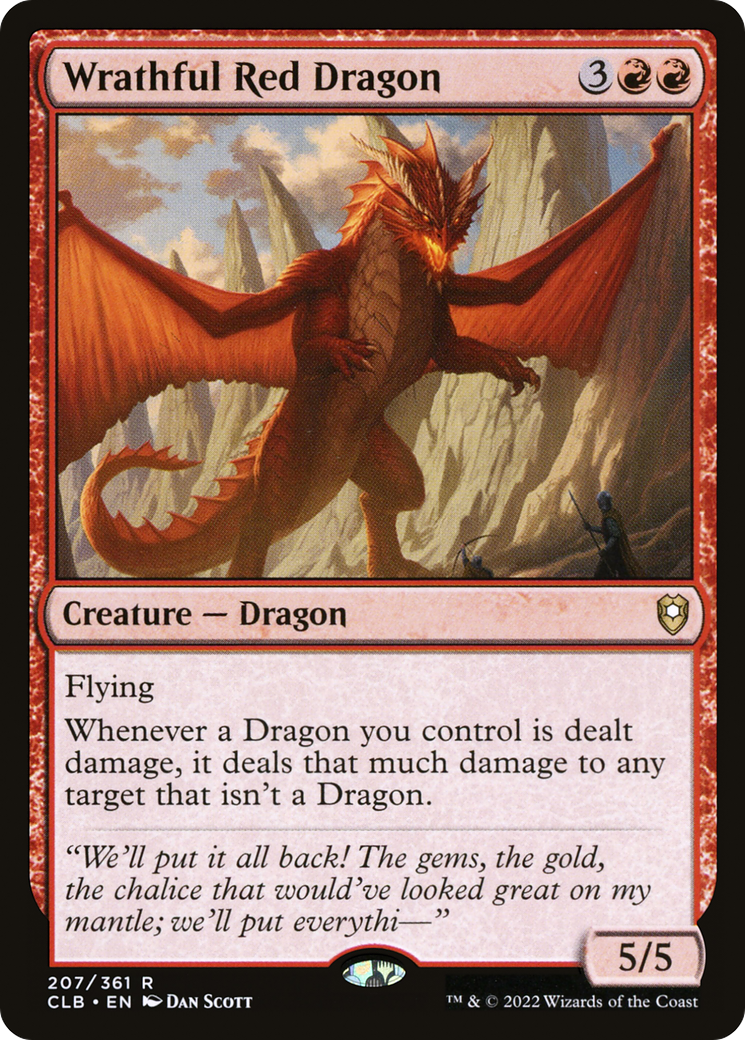 Wrathful Red Dragon (CLB-207) -  Foil