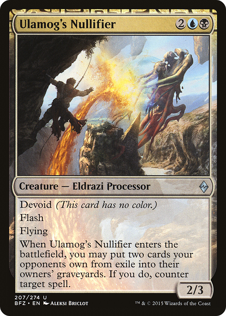 Ulamog's Nullifier (BFZ-207) - : (devoid)