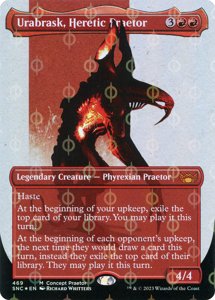 Urabrask, Heretic Praetor (ONE-469) -  (Borderless) Foil