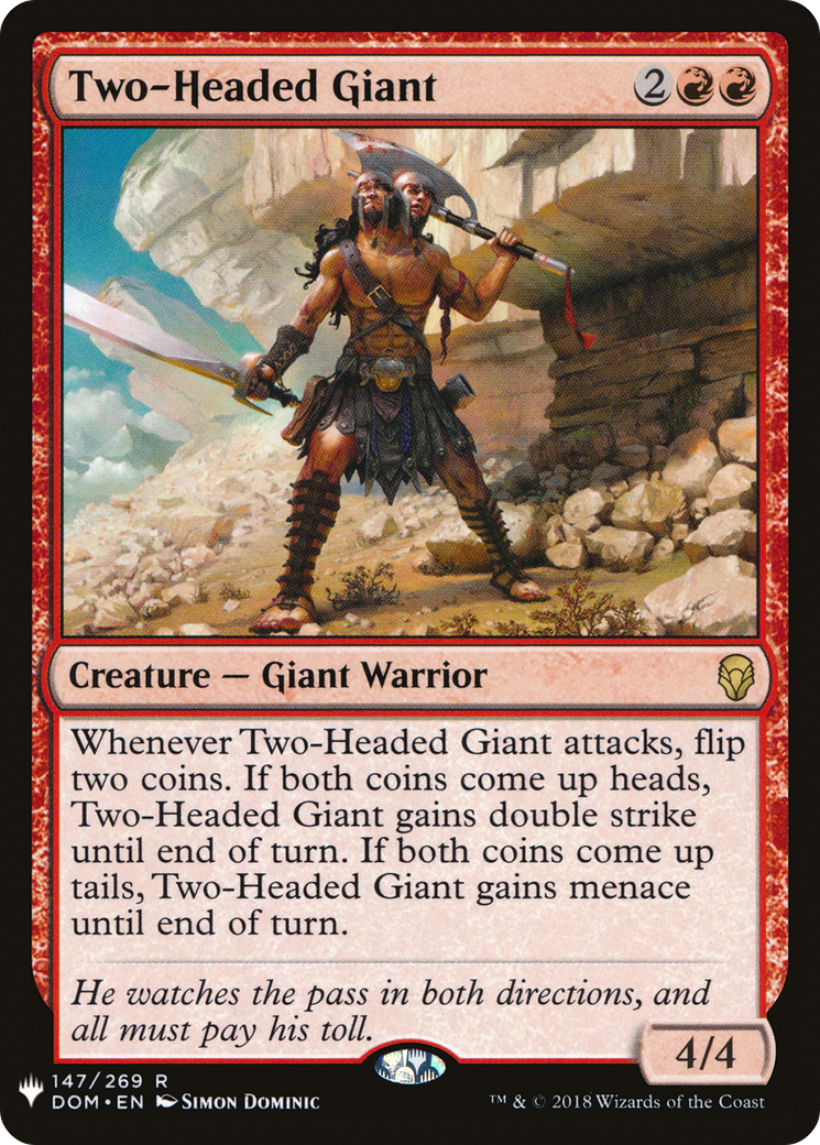 Two-Headed Giant (LIST-DOM-147) -