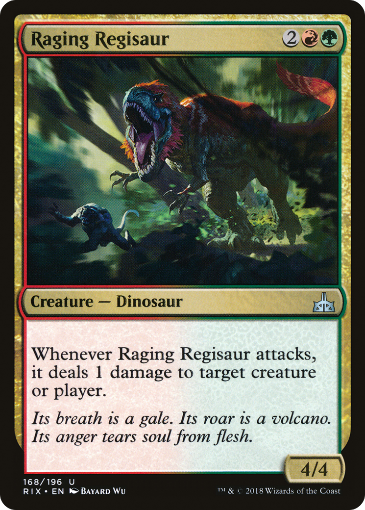 Raging Regisaur (RIX-168) -  Foil