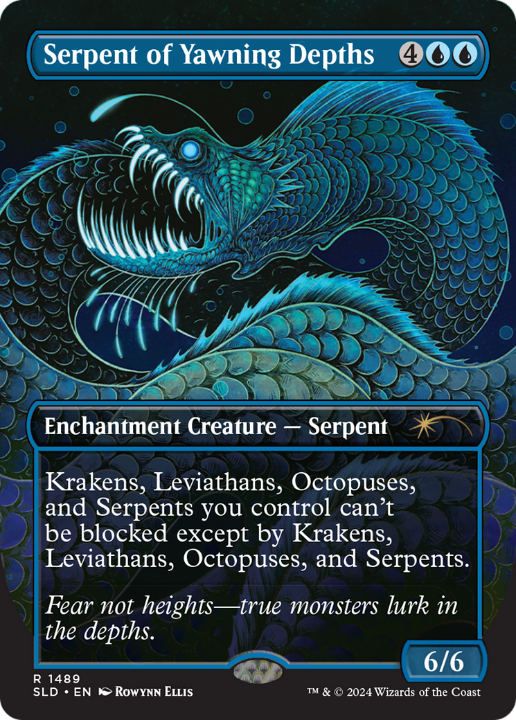 Serpent of Yawning Depths (SLD-1489) -  (Borderless)