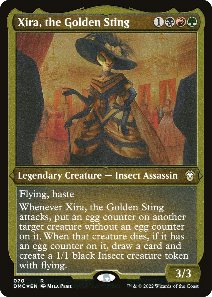 Xira, the Golden Sting (DMC-070) -  Etched Foil