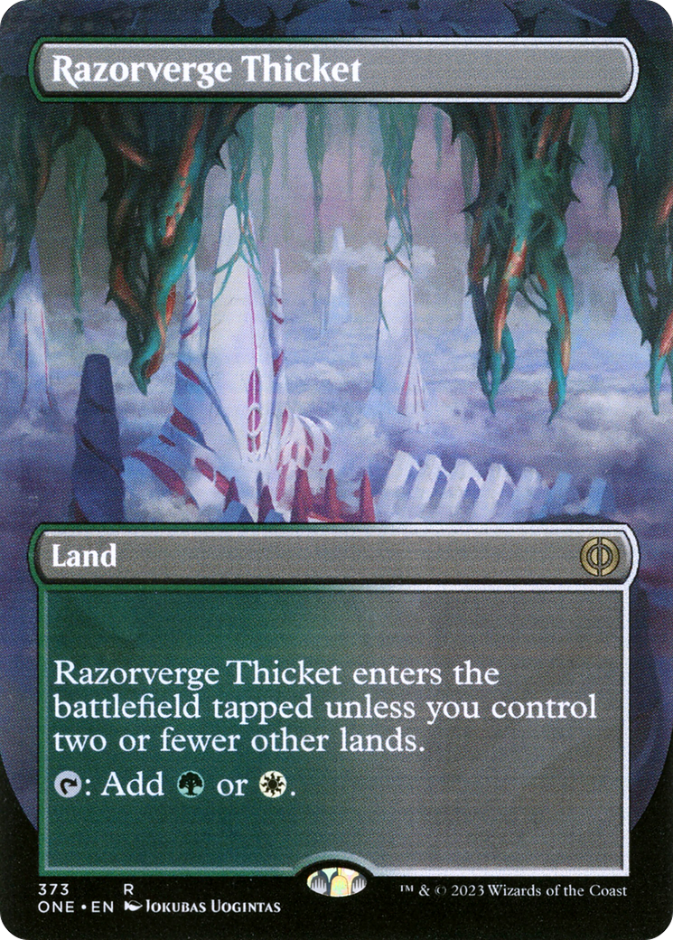 Razorverge Thicket (ONE-373) -  (Borderless) Foil