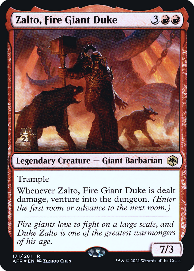 Zalto, Fire Giant Duke (PRE-171S) -  Foil