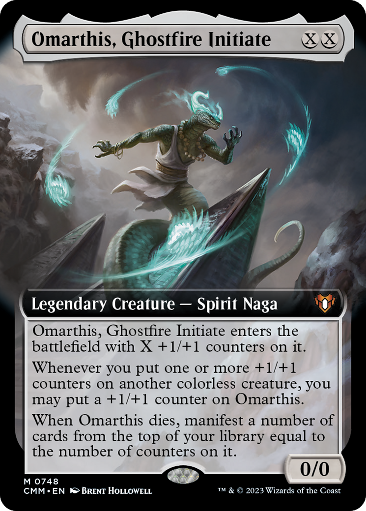 Omarthis, Ghostfire Initiate (CMM-748) - : (Extended Art) Foil