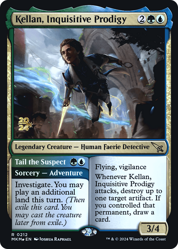 Kellan, Inquisitive Prodigy // Tail the Suspect (PRE-212S) -  Foil