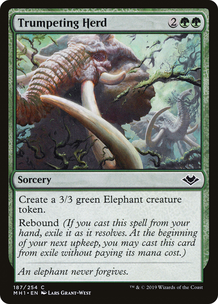 Trumpeting Herd (MH1-187) -  Foil