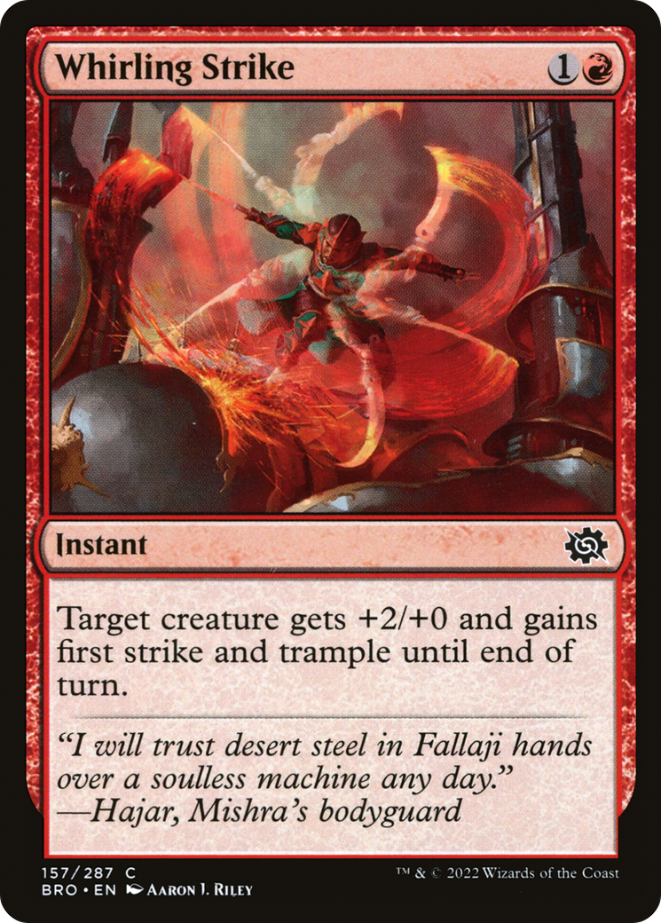 Whirling Strike (BRO-157) -  Foil