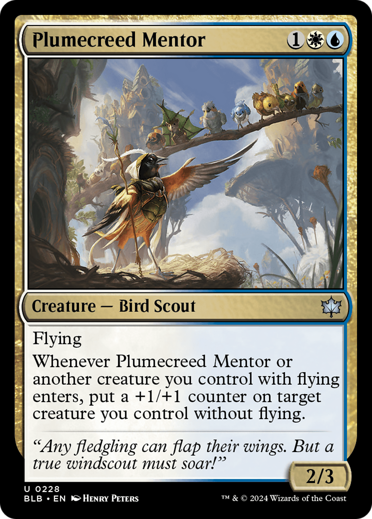 Plumecreed Mentor (BLB-228) -  Foil