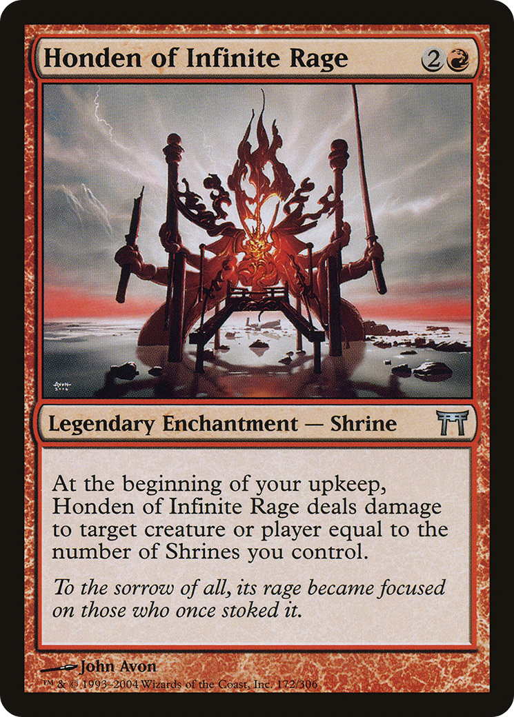 Honden of Infinite Rage (CHK-172) -  Foil