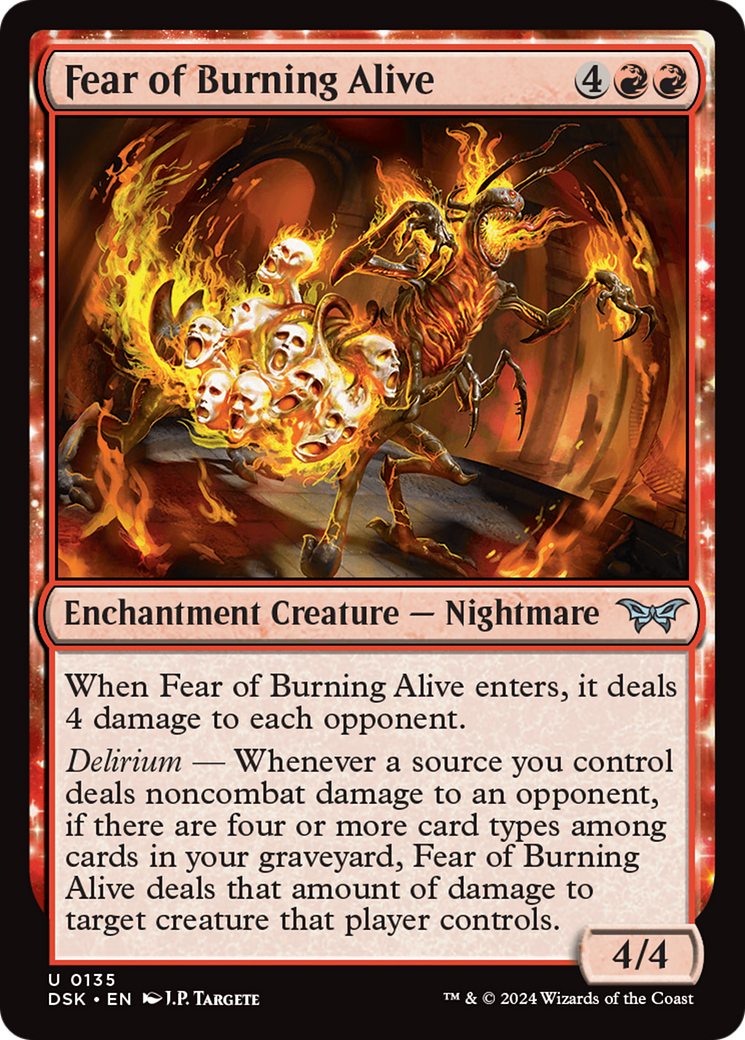 Fear of Burning Alive (DSK-135) - : (enchantment) Foil