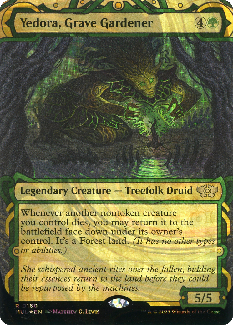 Yedora, Grave Gardener (MUL-160) - : (Showcase) (Borderless) Foil