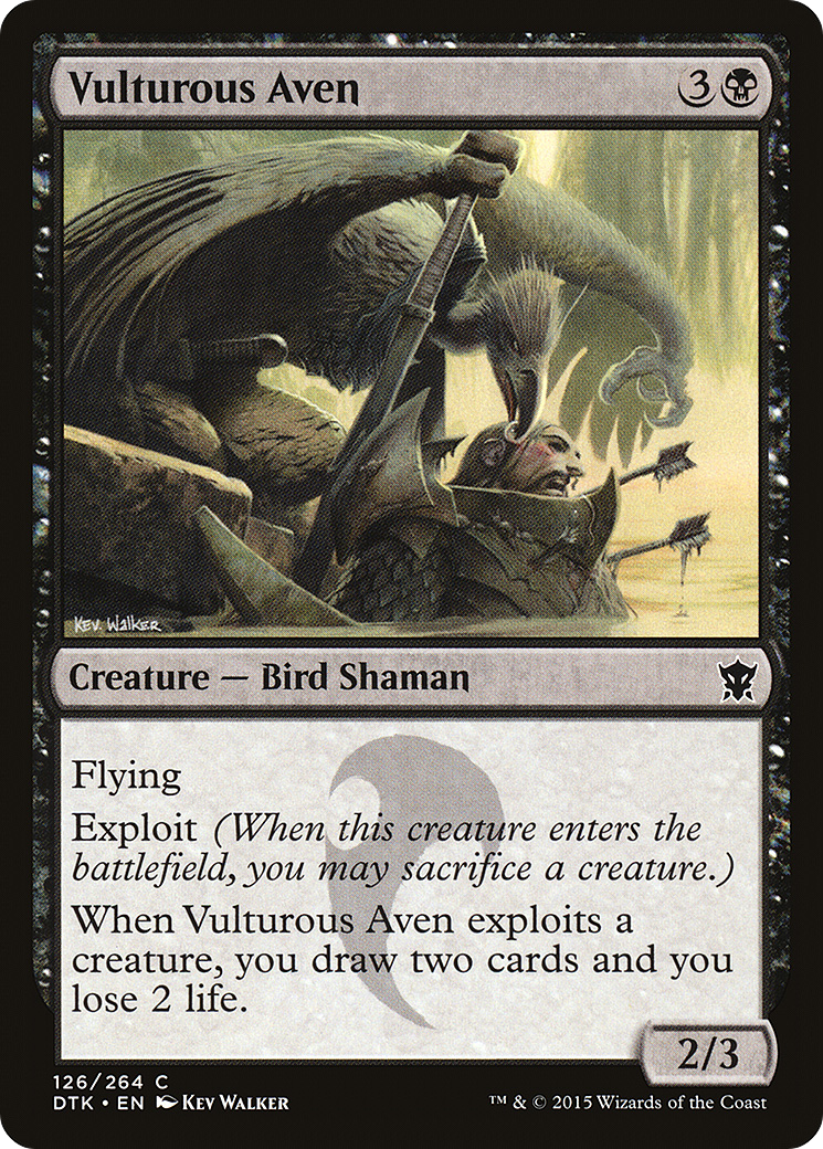 Vulturous Aven (DTK-126) -  Foil