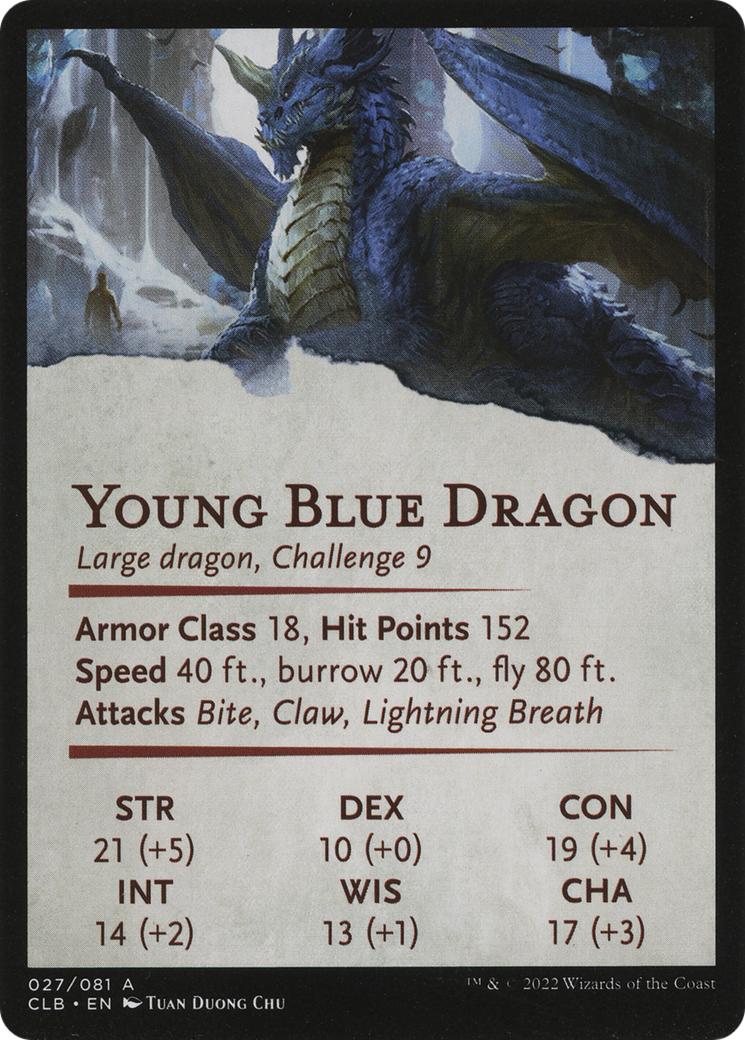 Young Blue Dragon // Young Blue Dragon (ACLB-027) -  (Borderless) Foil