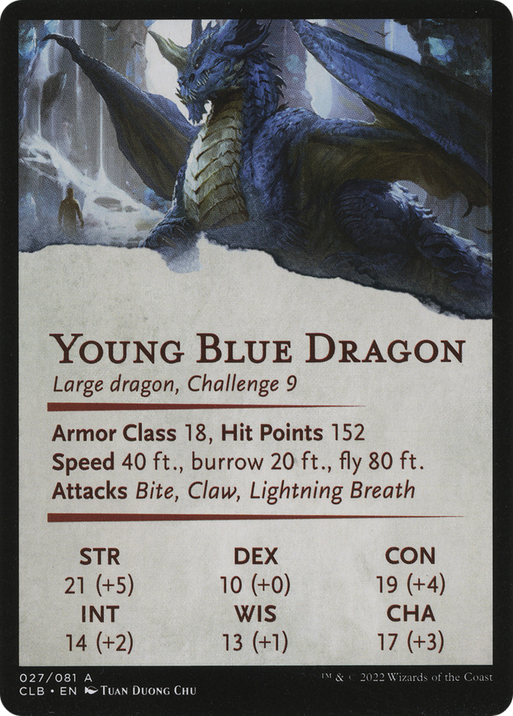 Young Blue Dragon // Young Blue Dragon (ACLB-027) -  (Borderless)