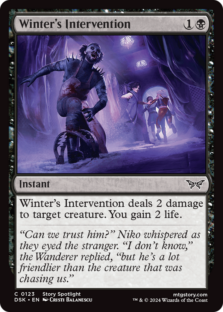 Winter's Intervention (DSK-123) -  Foil