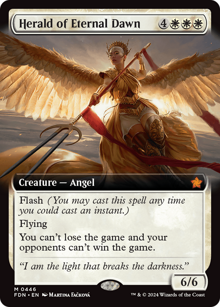 Herald of Eternal Dawn (FDN-446) - : (Extended Art) Foil