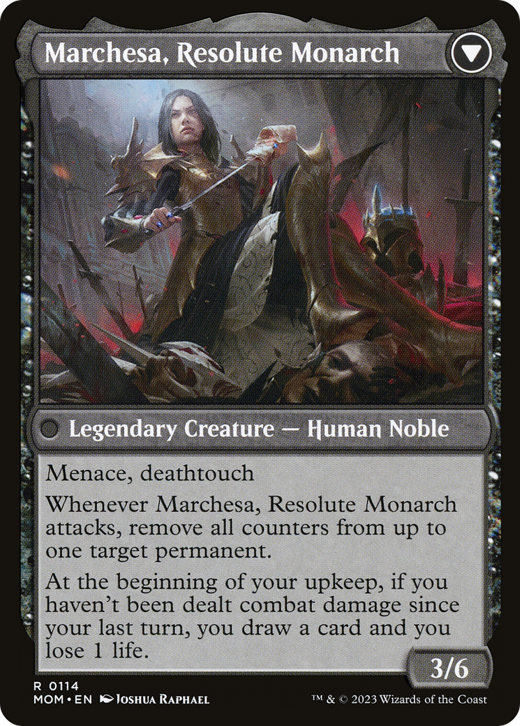 Invasion of Fiora // Marchesa, Resolute Monarch (MOM-114) -  Foil