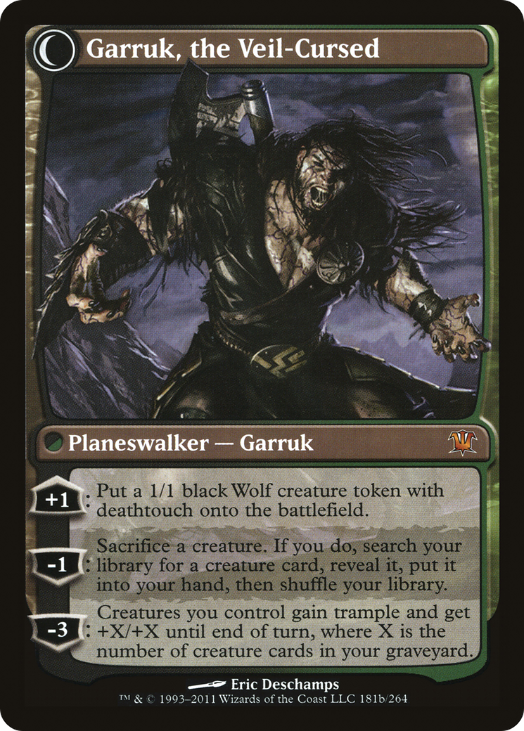 Garruk Relentless // Garruk, the Veil-Cursed (ISD-181) - : (Double Faced Transform) Foil