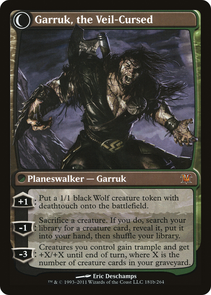 Garruk Relentless // Garruk, the Veil-Cursed (ISD-181) - : (Double Faced Transform) Foil