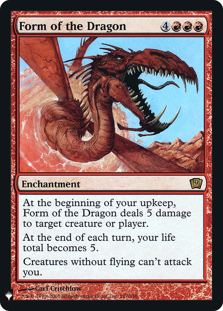 Form of the Dragon (LIST-9ED-187) -  Foil