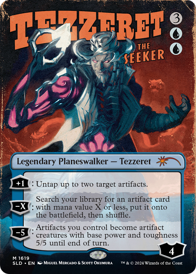 Tezzeret the Seeker (SLD-1619) -  (Borderless)